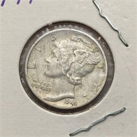 1944 D Silver Mercury Dime