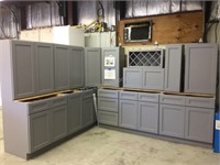 Pacific grey kitchen cabinets