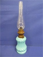 A I G Turquoise Base Oil Lamp