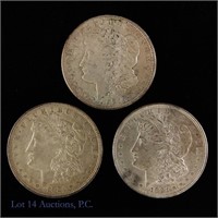 1921 P, D, S Silver Morgan Dollars (3)