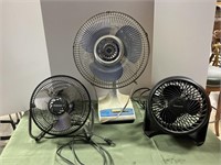3 Electric Fans