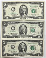 3pc 1976 2 Dollars