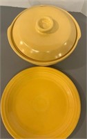 Fiesta plate and casserole bowl