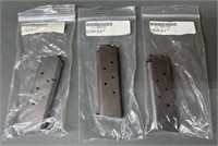 3 - Colt .45 ACP 7 rnd Stainless Magazines