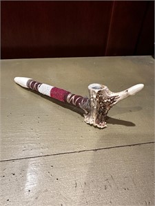 Native American bone pipe