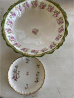 Austria painted serving bowls