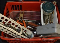 Basket Lot Tools, Bits, Garage Items & More
