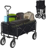 FDW Folding Wagon All-Terrain Wheels BLACK