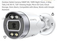 Outdoor Bullet Camera, 1080P HD