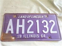 1964 IL. License Plate
