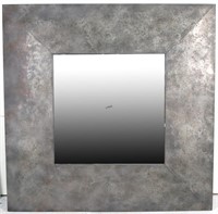 CONTEMPORARY METAL SQUARE FRAMED MIRROR