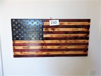 Wooden American Flag Wall Hanging