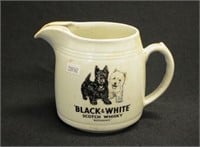 Burleigh Ware 'Black & White' whisky jug