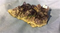 Large piece of purple stone Geo , 7 inches long,