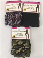 3 New Bobbie Brooks Super Soft Size XL Leggings