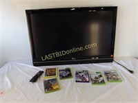 LG 42" TV & 6 XBOX 360 GAMES