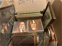 Box of Picture Frames and Misc  B1-11