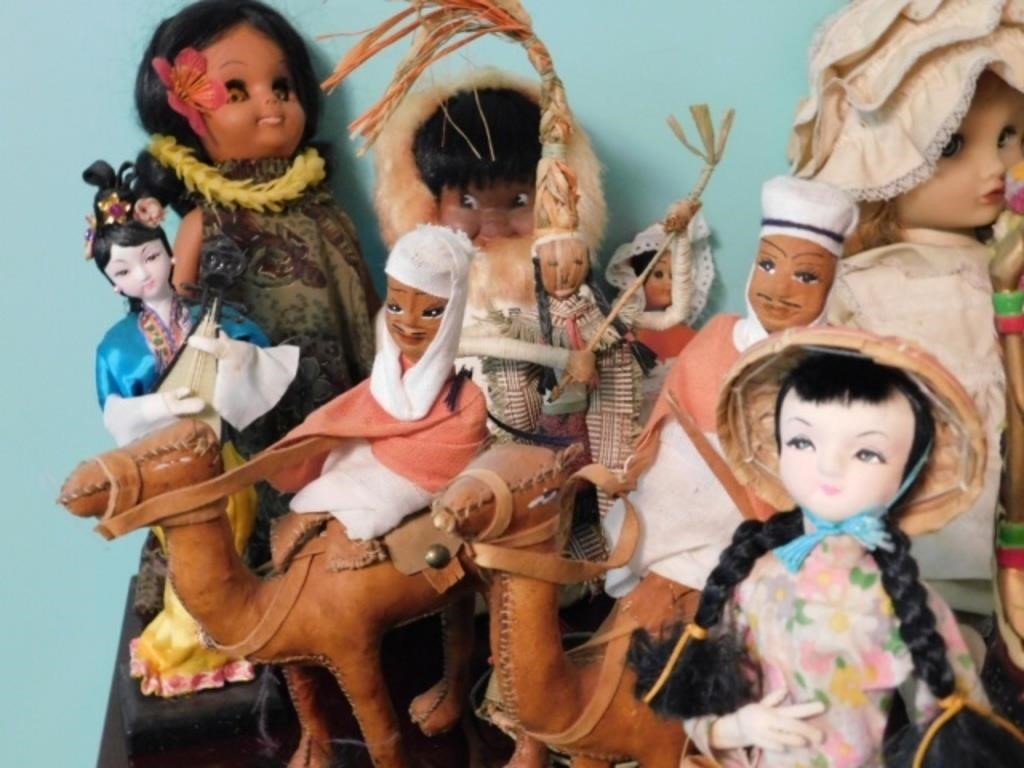 Large Number of Dolls from Around the World