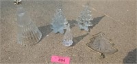 Glass Crystal Christmas Trees