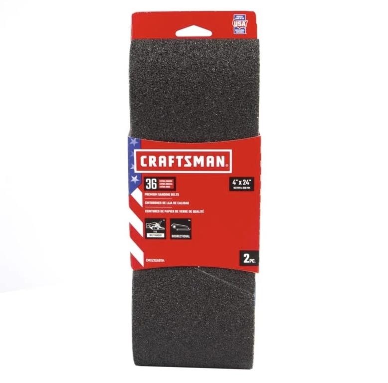 CRAFTSMAN 4" x 24” Zirconia Alumina Belt Sandpaper