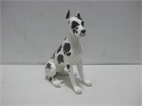 13" Signed Porcelain Hand Painted Great Dane