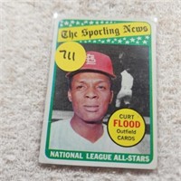 1969 Topps The Sporting News Curt Flood