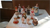 OLD GLASS FIGURINES
