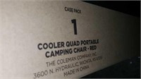Coleman red camping chair
