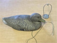 13" Life-Like Duck Decoy with Weight. Ships