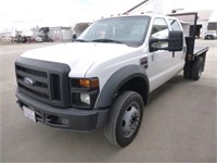 2008 Ford F450 Crew Cab Flatbed Truck