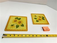 2 Sunflower Hot Plates