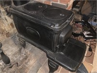 Vintage Cast Iron Wood Cook Stove-Nice