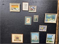 Artist signed paintings and drawings.
