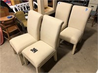 4 Upholstered dining chairs