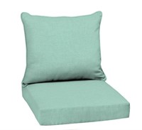 N4983 22 ix 24 in.2-Piece Chair Cushion,Aqua Leala