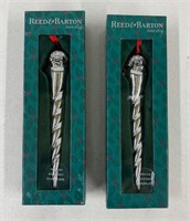 Reed & Barton Silver Plated Christmas Ornaments