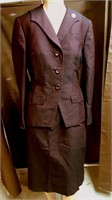 IRENE Designer Ladies Dark Burgundy Suit
