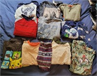 Boys tee shirts and PJs. Size 5T.