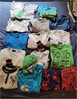 Boys tee shirts and PJs. Size 6.