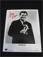 WWF JIM ROSS SIGNED 8X10 PHOTO JSA COA