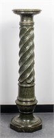 Green Marble Columnar Pedestal