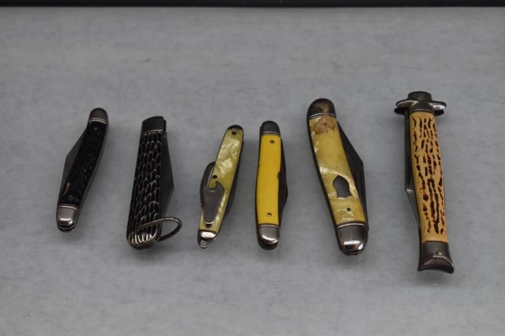 6 Pocket Knives, Imperial, Colonial, etc