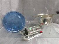 Pie Plate, Fruit Mill, French Fry Cutter