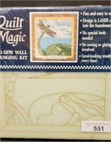 E5)   Quilt magic 
No sew wall hanging kit