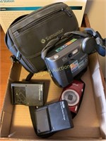 Canon and Sony camera and travel case