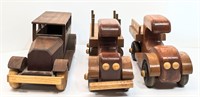 Wooden Hand Carved Vehicle Lot