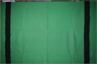 Vintage 100% Wool Green Hudson's Bay Blanket