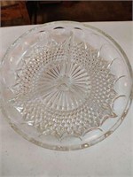 Vintage Divided Crystal Dish