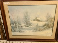 FRED THRASHER PRINT--"SNOWFLAKES"--LISTS-$1,400.00