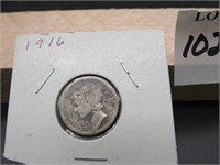 1916 Mercury Dime